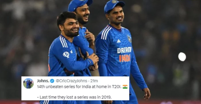 Twitter reactions: Rinku Singh, Axar Patel shine as India register series-clinching win over Australia in 4th T20I