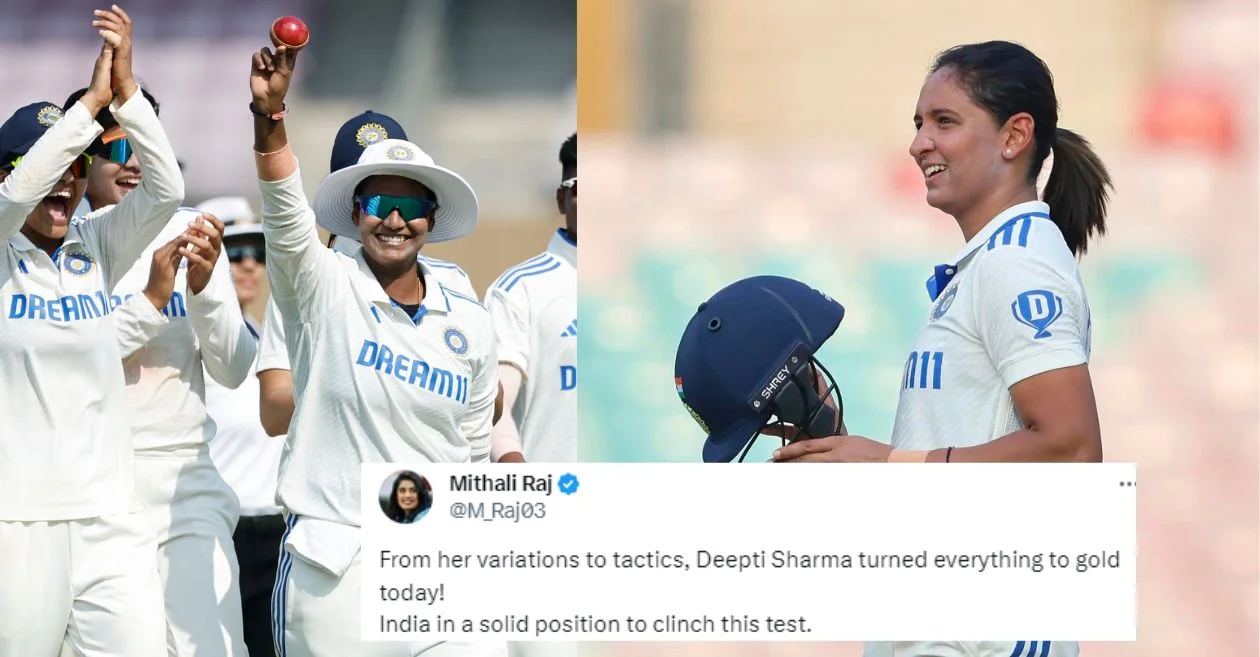 Twitter reactions: Deepti Sharma, Harmanpreet Kaur put India on the driver’s seat in the only Test against England – IND-W vs ENG-W 2023