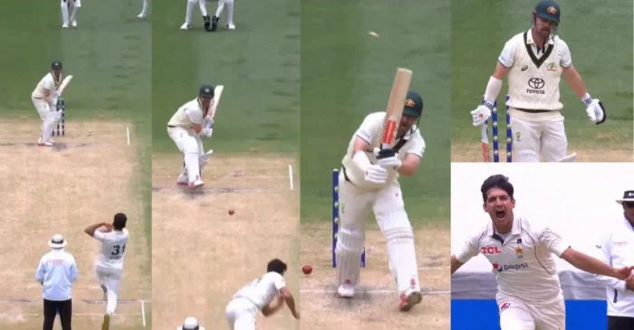 AUS vs PAK [WATCH]: Mir Hamza delivers inch-perfect inswinger to outfox Travis Head on Day 3 of MCG Test