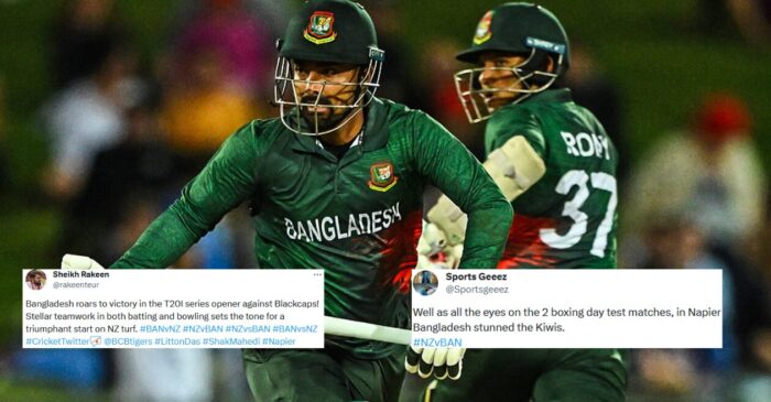 Twitter reactions: Bowlers run riot as Bangladesh thrash New Zealand in first T20I