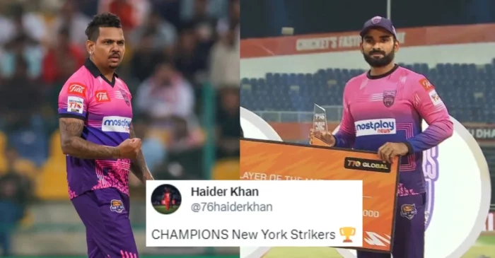 Twitter reactions: Sunil Narine, Asif Ali sizzle as New York Strikers pip Deccan Gladiators to win Abu Dhabi T10 2023