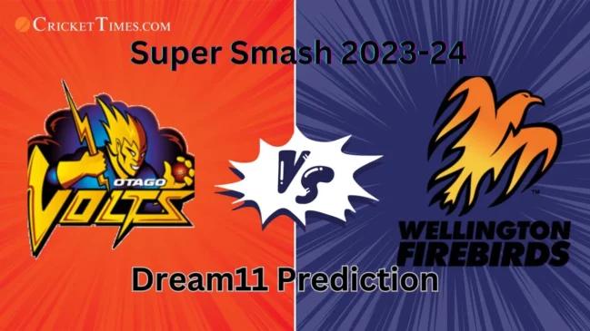 OV vs WF, Super Smash 2023-24: Match Prediction, Dream11 Team, Fantasy Tips & Pitch Report | Otago Volts vs Wellington Firebirds