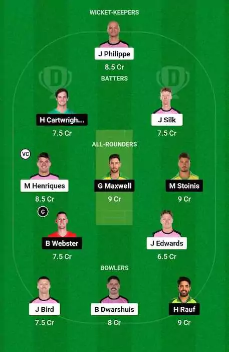 SIX vs STA Dream11 Team for today's match