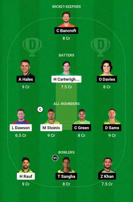 STA vs THU Dream11 team for today's match