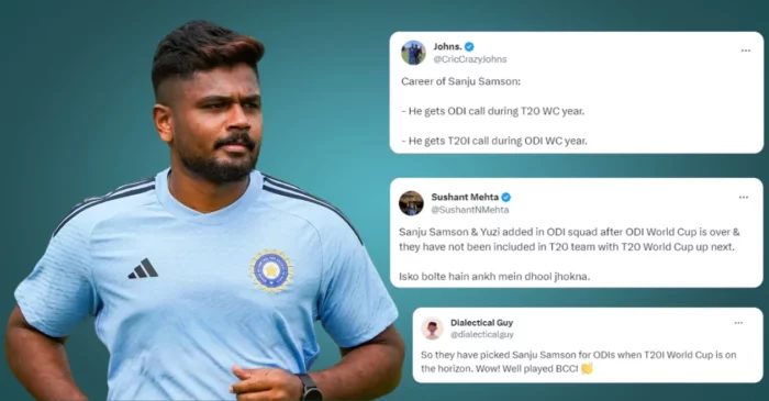 “Well played BCCI”: Fans question Sanju Samson’s ODI inclusion for South Africa tour amidst T20 World Cup 2024 anticipation