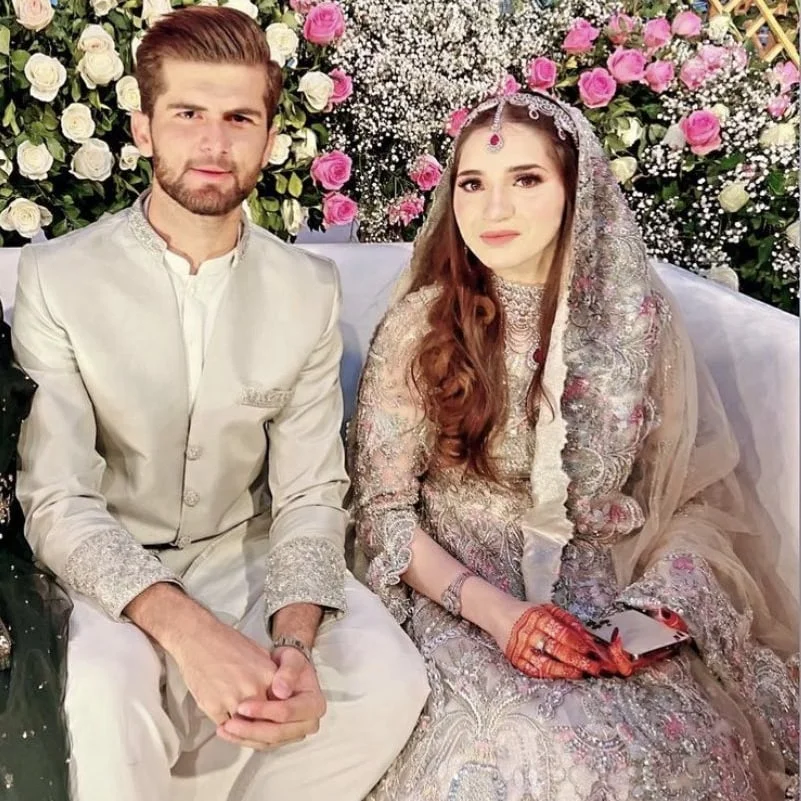 Shaheen Afridi and Ansha Afridi