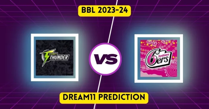 BBL|13 THU vs SIX: Match Prediction, Dream11 Team, Fantasy Tips & Pitch Report | Sydney Thunder vs Sydney Sixers