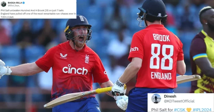 Twitter Reactions: Phil Salt’s ton powers England to a record chase against West Indies in third T20I