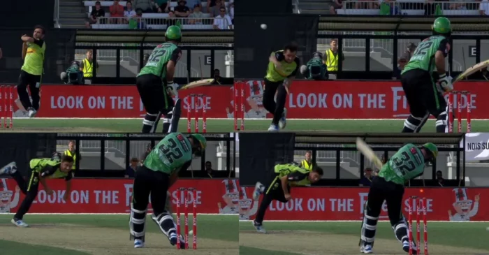 WATCH: Zaman Khan cleans up Glenn Maxwell with a toe-crushing yorker in BBL|13