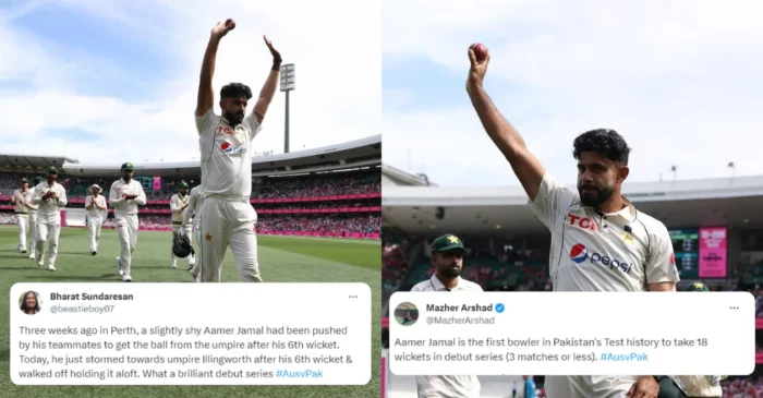 AUS vs PAK: Twitter erupts after Aamer Jamal takes 6-fer to dismantle Australian lineup on Day 3 of the SCG Test