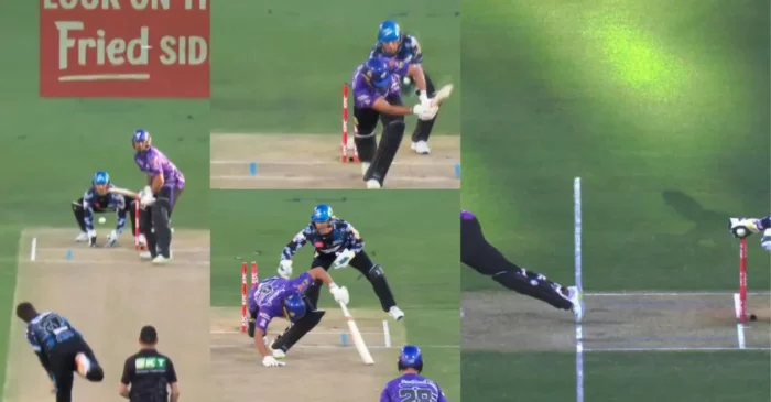 BBL|13 [WATCH]: Alex Carey’s blazingly quick stumping ends Nikhil Chaudhary’s stay at the crease