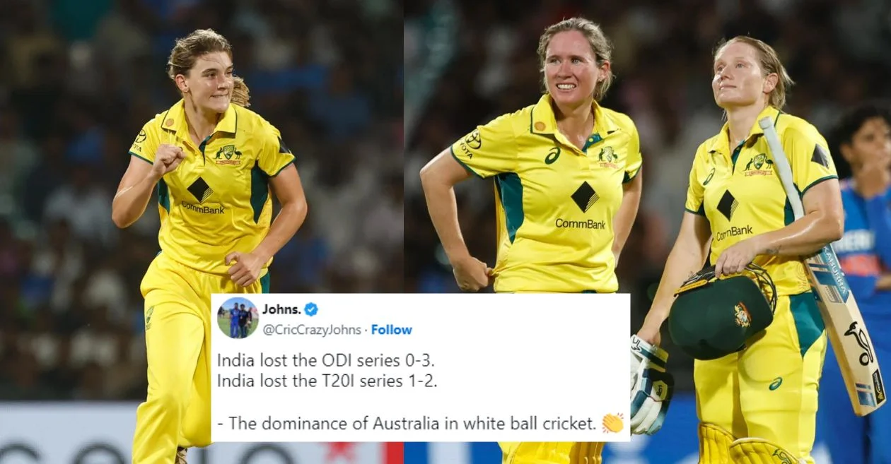 Twitter reactions: Annabel Sutherland, Beth Mooney & Alyssa Healy sizzle in Australia’s series-clinching win over India in 3rd Women’s T20I