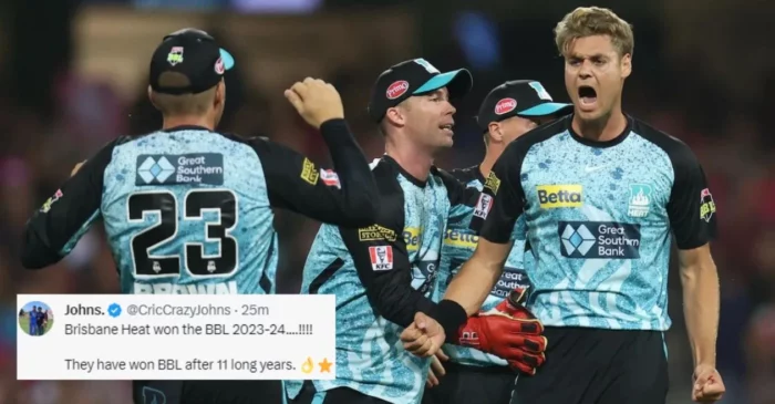 Twitter erupts as Brisbane Heat ends 11-year title drought with dominating win over Sydney Sixers in BBL|13 final