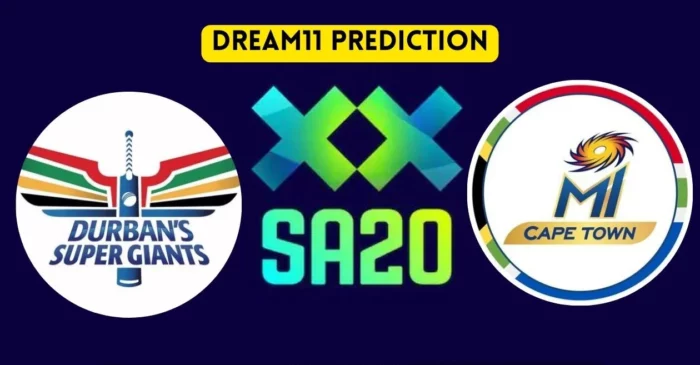 SA20 2024, DSG vs MICT: Match Prediction, Dream11 Team, Fantasy Tips & Pitch Report | Durban Super Giants vs MI Cape Town