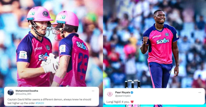 Twitter reactions: David Miller, Lungi Ngidi shine in Paarl Royals’ thrilling victory over Pretoria Capitals in SA20 2024