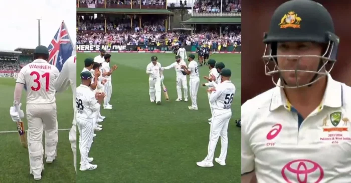 WATCH: David Warner receives a ‘Guard of Honour’ from Pakistan players on Day 1 of SCG Test – AUS vs PAK 2023-24