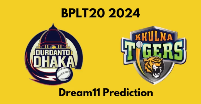BPL 2024, DD vs KHT: Match Prediction, Dream11 Team, Fantasy Tips & Pitch Report | Durdanto Dhaka vs Khulna Tigers
