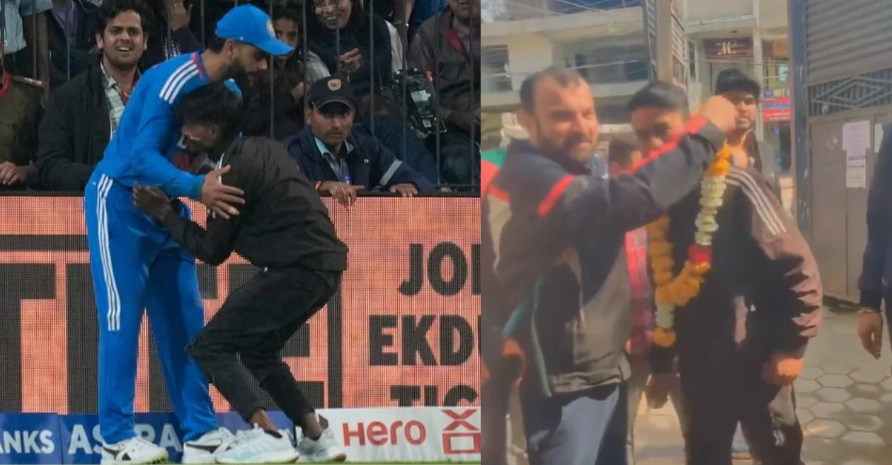 Fan who hugged Virat Kohli - IND vs AFG 2024