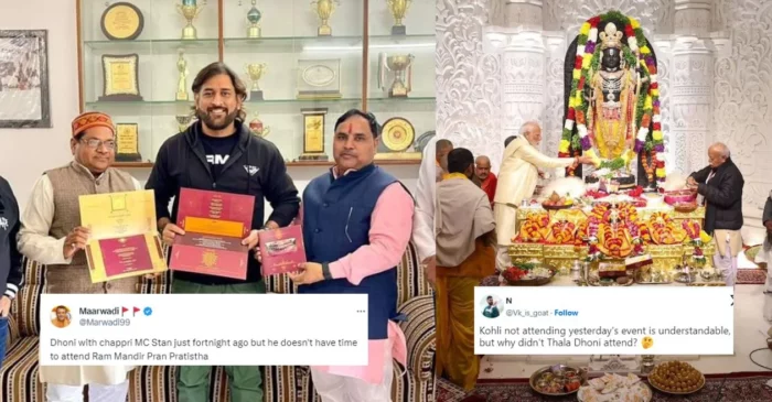 Fans express disappointment after MS Dhoni misses Ram Mandir Pran Pratistha ceremony