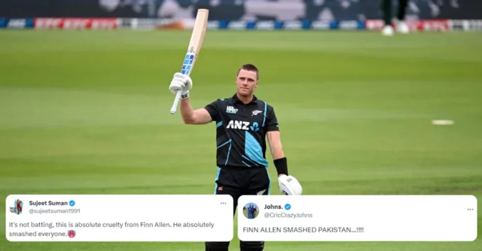 Twitter reactions: Finn Allen’s record-shattering ton demolishes Pakistan in 3rd T20I as New Zealand seal the series