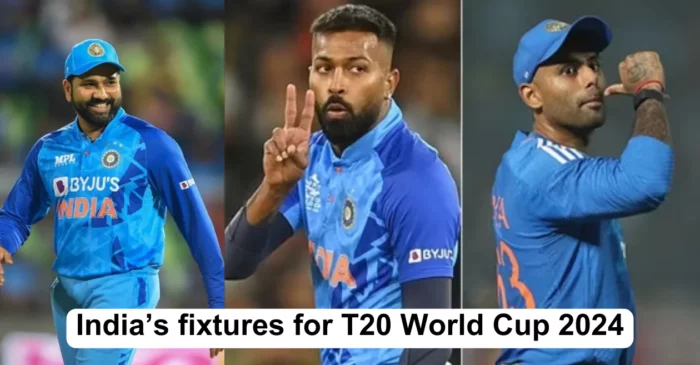 Here are India’s complete fixtures for T20 World Cup 2024