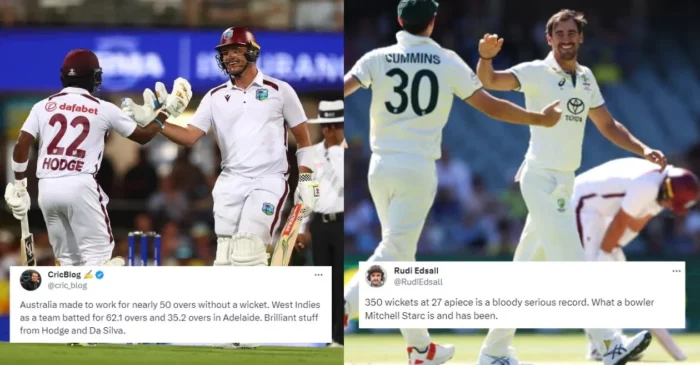 Twitter reactions: Joshua Da Silva, Kavem Hodge lead West Indies fightback after Mitchell Starc’s early onslaught on Day 1 of Gabba Test – AUS vs WI 2024