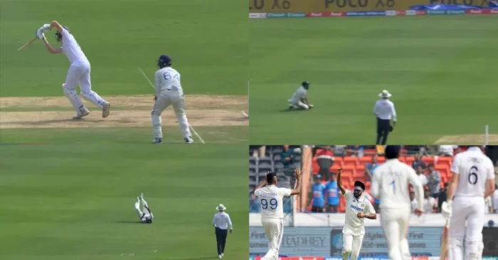 WATCH: Mohammed Siraj takes an incredible catch to dismiss Zak Crawley on Day 1 of Hyderabad Test – IND vs ENG