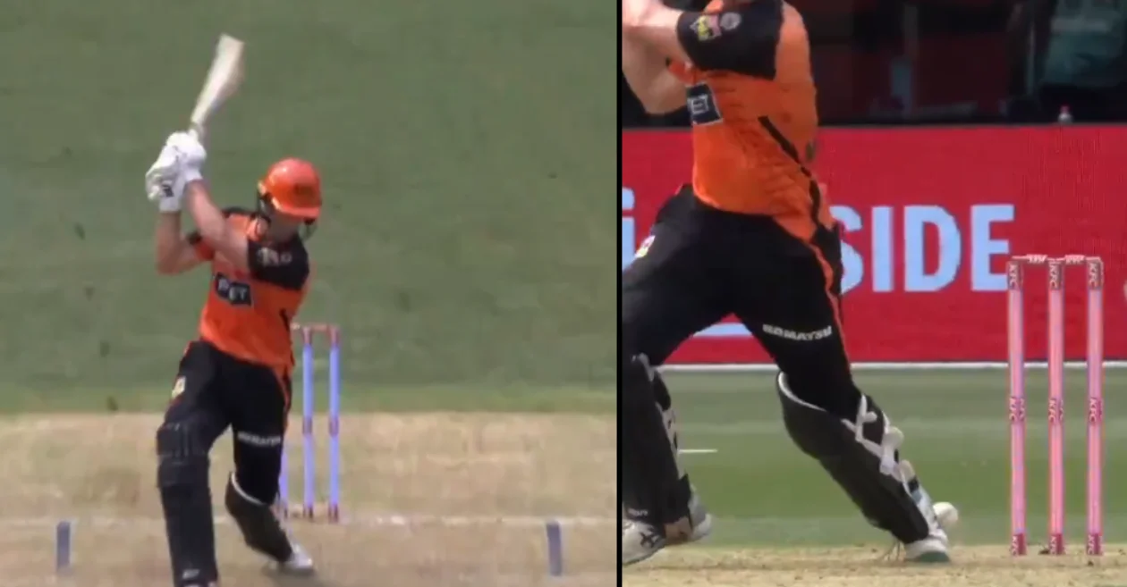 WATCH: Surreal scenes unfold at Perth as bails don’t come off despite ball crashes onto electra stumps – BBL|13