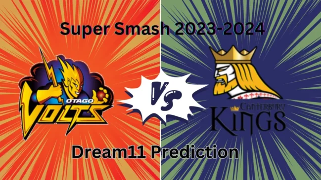 OV vs CTB, Super Smash 2023-24: Match Prediction, Dream11 Team, Fantasy Tips & Pitch Report | Otago Volts vs Canterbury Kings