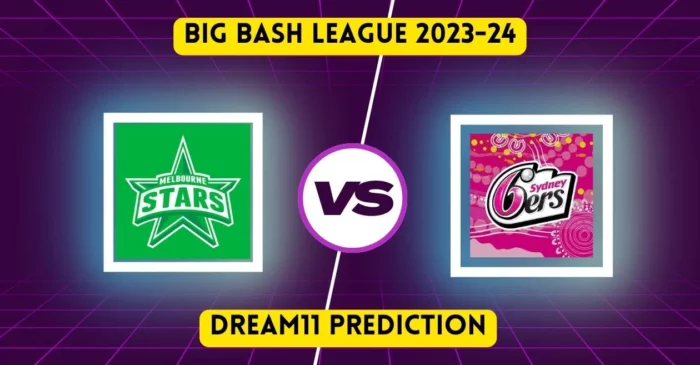 BBL|13, STA vs SIX: Match Prediction, Dream11 Team, Fantasy Tips & Pitch Report | Melbourne Stars vs Sydney Sixers