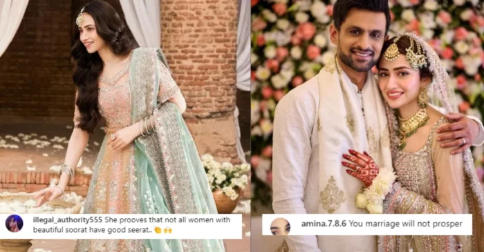 Shoaib Malik’s wife Sana Javed faces backlash after she shares pics of her wedding lehengas