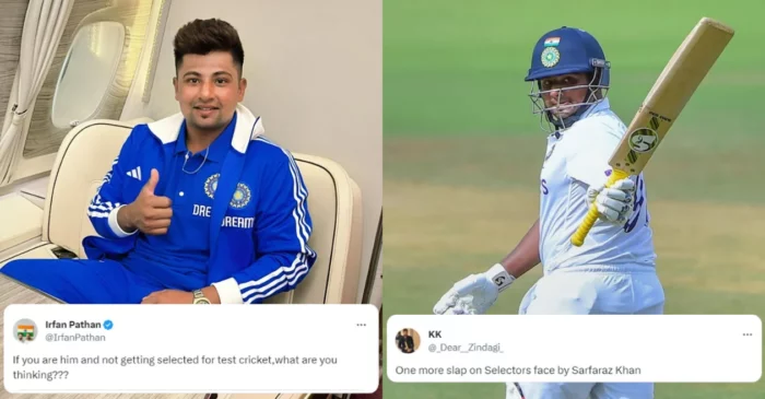 ‘Slap on the face of selectors’: Fans react after Sarfaraz Khan slams brilliant 89-ball century for India A against England Lions