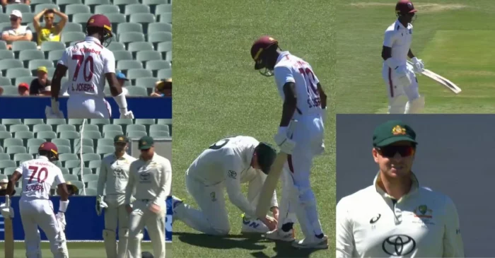 WATCH: Steve Smith displays sportsmanship by tying debutant Shamar Joseph’s shoelaces on Day 3 of Adelaide Test – AUS vs WI 2024