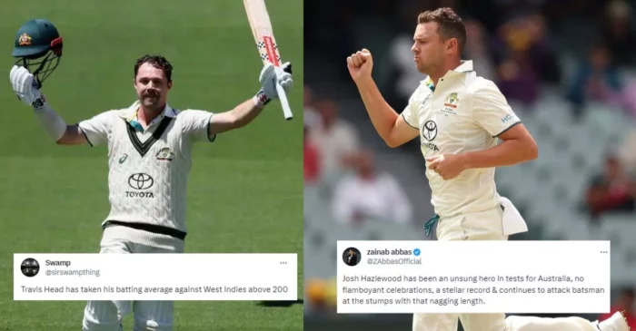 Twitter reactions: Ton-up Travis Head lights up Adelaide before Josh Hazlewood wreaks havoc on Day 2 of 1st Test – AUS vs WI 2024