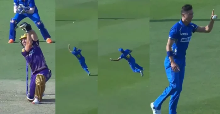 WATCH: Trent Boult plucks a one-handed stunner to dismiss Laurie Evans in ILT20 UAE 2024