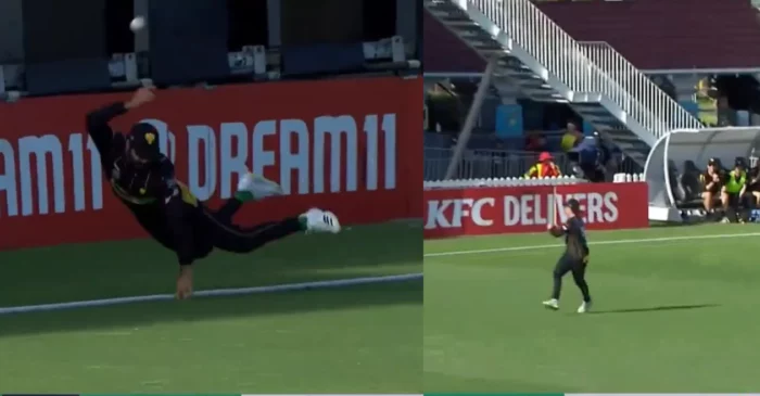WATCH: Troy Johnson and Nick Kelly take a incredible team-up catch to dismiss Will Young – Super Smash 2023-24