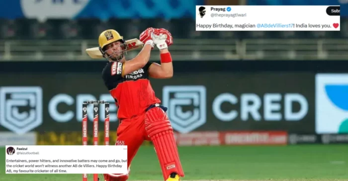 Fans and cricket fraternity unite to wish AB de Villiers on his 40th birthday