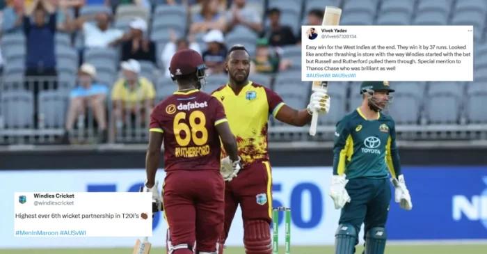 Twitter reactions: Andre Russell and Sherfane Rutherford power West Indies to a consolation win over Australia in 3rd T20I