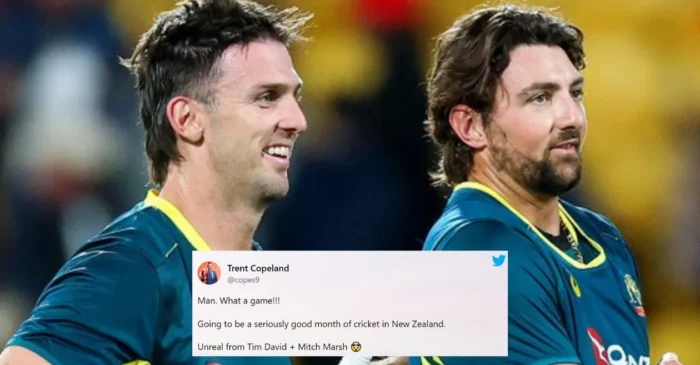 Twitter reactions: Mitchell Marsh, Tim David sizzle as Australia clinch last-ball thriller against New Zealand in Wellington T20I