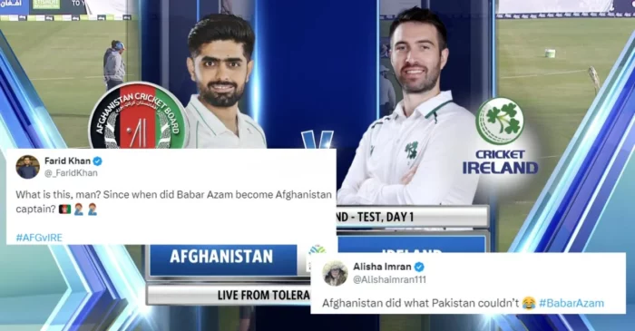 Fans left puzzled as Pakistan’s Babar Azam mistakenly project as captain of Afghanistan by the broadcasters – AFG vs IRE 2024