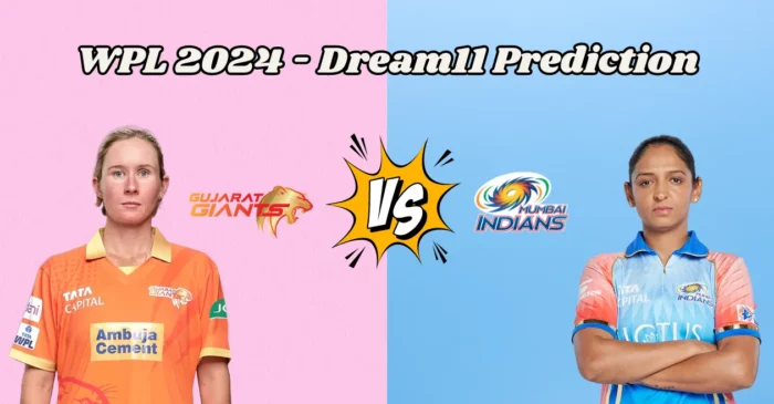 WPL 2024, GUJ-W vs MUM-W: Match Prediction, Dream11 Team, Fantasy Tips & Pitch Report | Gujarat Giants vs Mumbai Indians