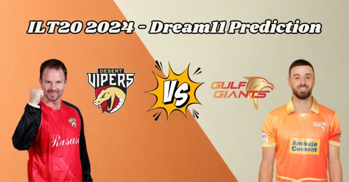 ILT20 UAE 2024, VIP vs GUL: Match Prediction, Dream11 Team, Fantasy Tips & Pitch Report | Desert Vipers vs Gulf Giants