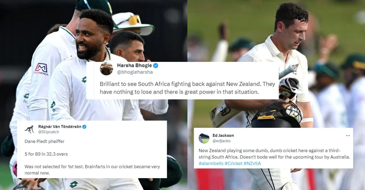 Twitter reactions: Dane Piedt’s fifer leaves New Zealand in turmoil against South Africa on Day 2 of the 2nd Test