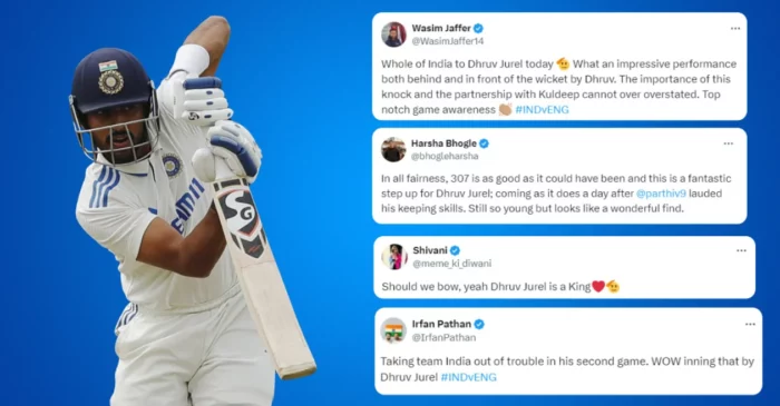 ‘He is a king’: Twitter reacts as Dhruv Jurel’s fighting knock sails India out of danger but he misses on his well-deserved ton