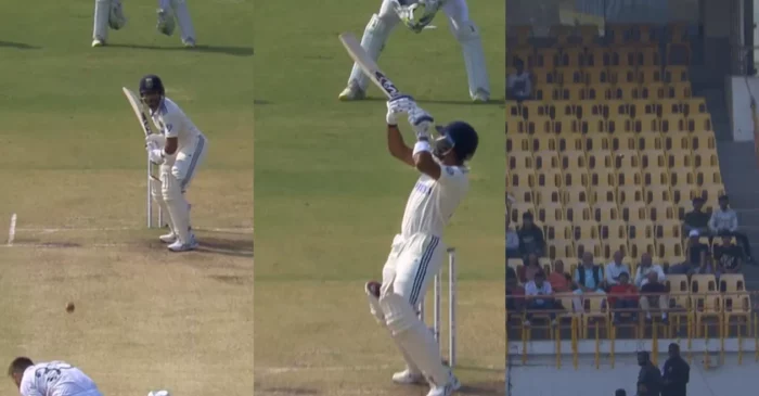 IND vs ENG [WATCH]: Dhruv Jurel hits a marvellous six off Mark Wood in Rajkot Test