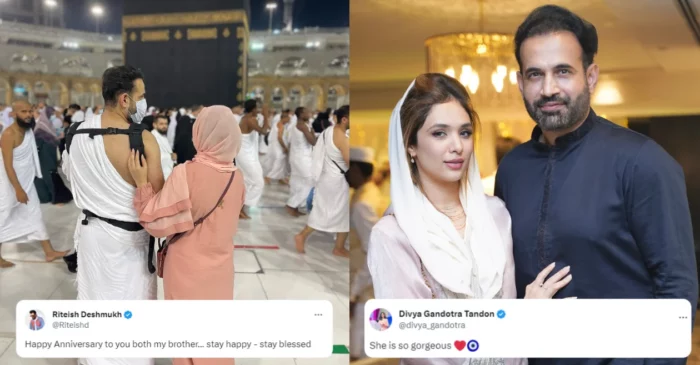 Irfan Pathan reveals wife Safa Baig’s face on 8th marriage anniversary; Riteish Deshmukh and others react