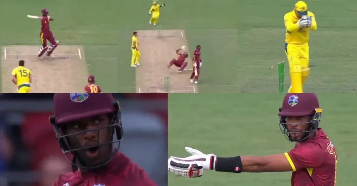 AUS vs WI [WATCH]: Tension flares as Matthew Forde and Roston Chase face off in a run-out dispute during the Canberra ODI