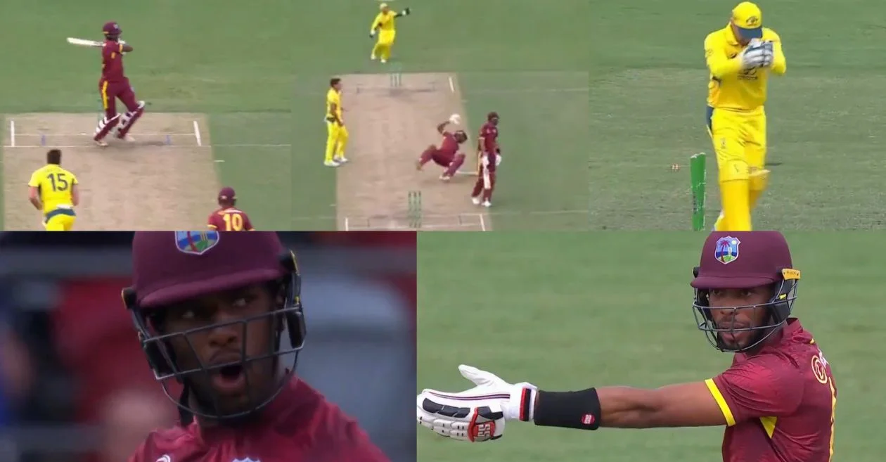 AUS vs WI [WATCH]: Tension flares as Matthew Forde and Roston Chase face off in a run-out dispute during the Canberra ODI