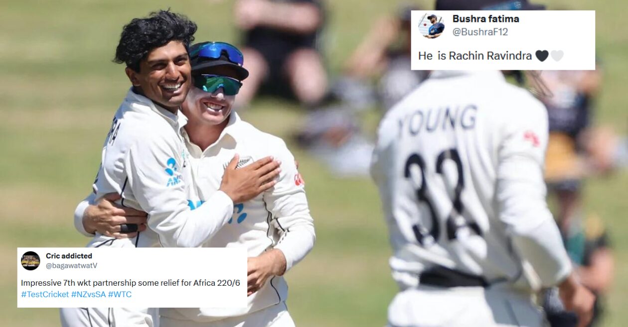 Twitter reactions Rachin Ravindra shines for New Zealand on Day 1 of