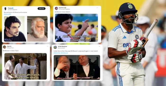 IND vs ENG: Netizens unleash a flurry of memes to troll KS Bharat after continued flop show in Test cricket